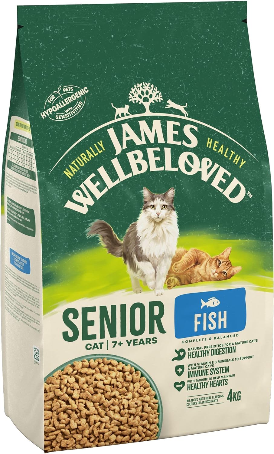 James wellbeloved grain free cat hot sale food 4kg