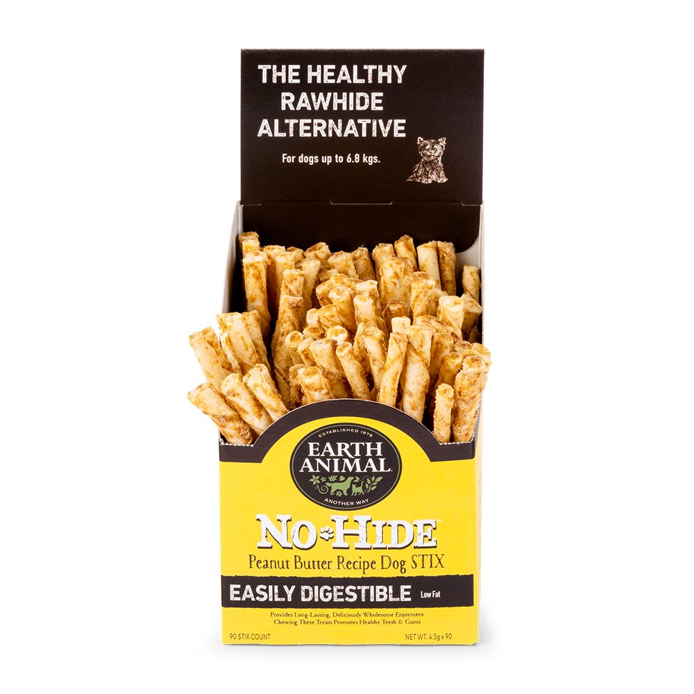 Earth Animal No Hide Peanut Butter Dog Stix Loose