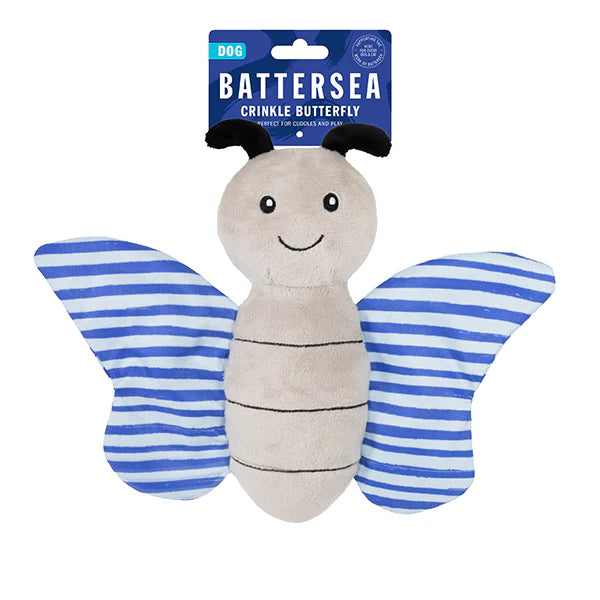 Rosewood Battersea Crinkle Butterfly Dog Toy