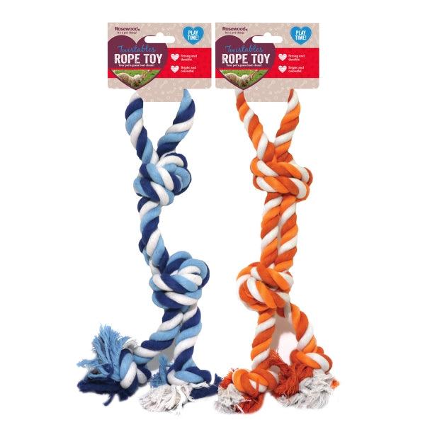 Rosewood Twistable Double Tug Dog Toy