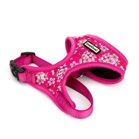 Great & Small Penrose Blossom Pink Mesh Harness