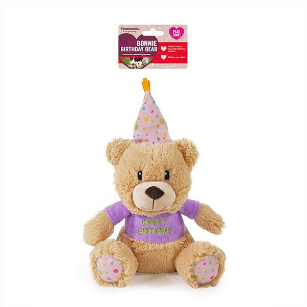 Rosewood Birthday Bear Dog Toy