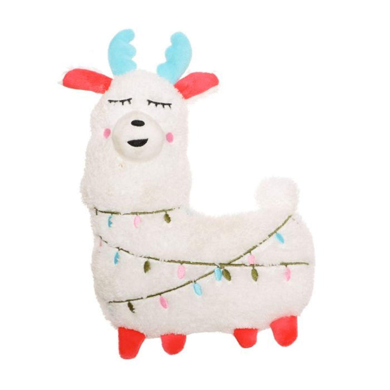 Festive Plush Llama Dog Toy Small