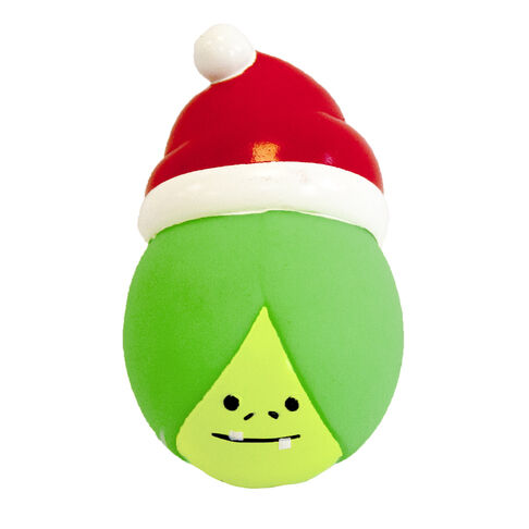 Festive Vinyl Brussel Sprout Dog Toy