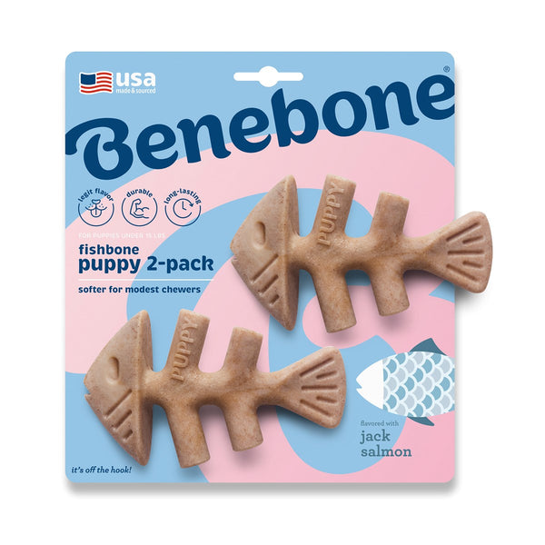 Benebone Puppy 2-Pack - Fishbone