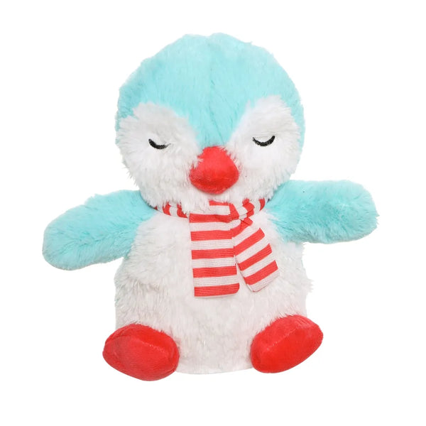 Festive Plush Penguin Dog Toy