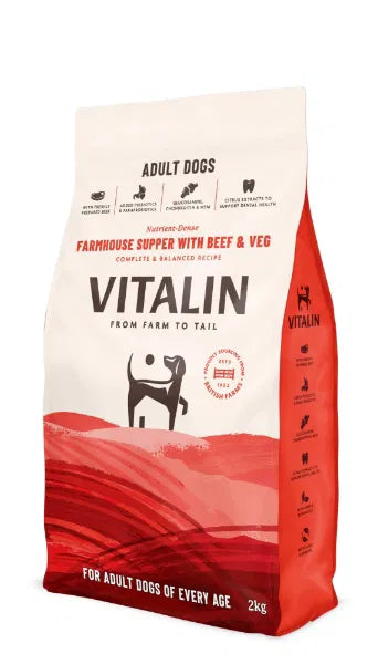 Vitalin Farmhouse Supper with Beef & Veg Dog Food