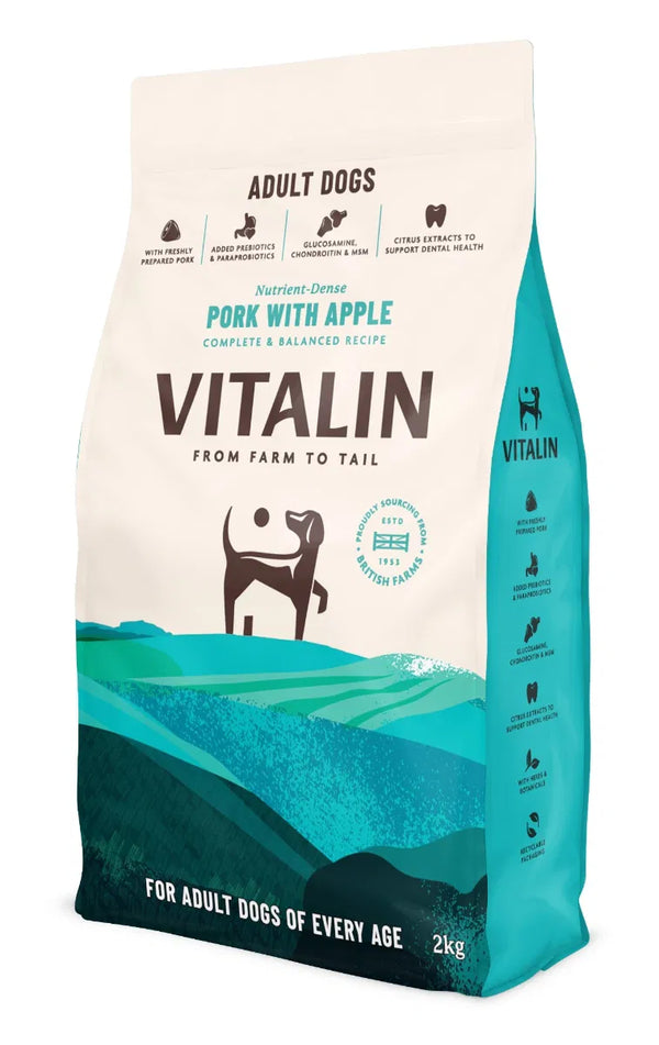 Vitalin Adult Pork with Apple Dog Food