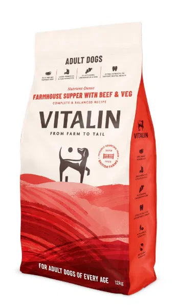 Vitalin Farmhouse Supper with Beef & Veg Dog Food