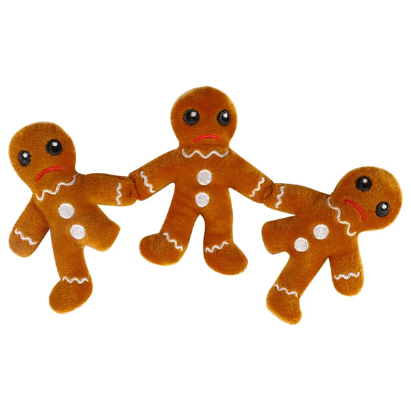 Festive Gingerbread Men Catnip Toy