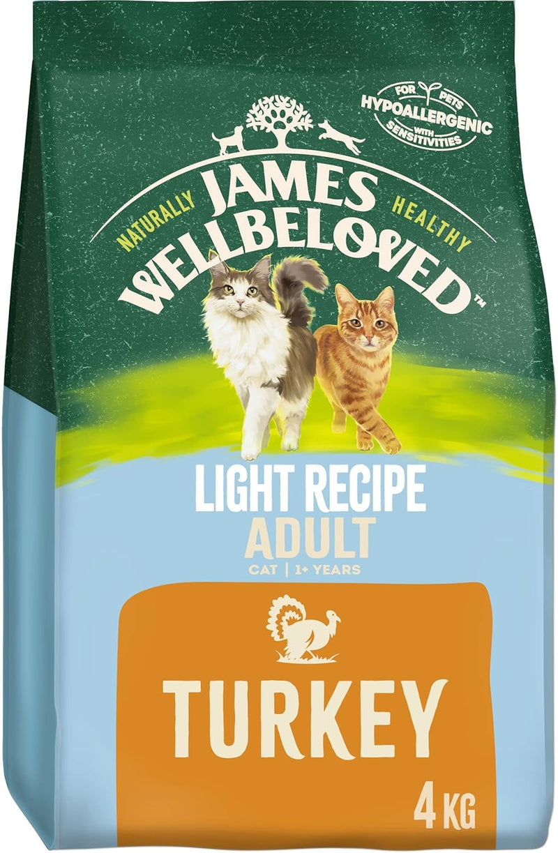 James Wellbeloved Adult Cat Food Light Turkey Rice 4kg