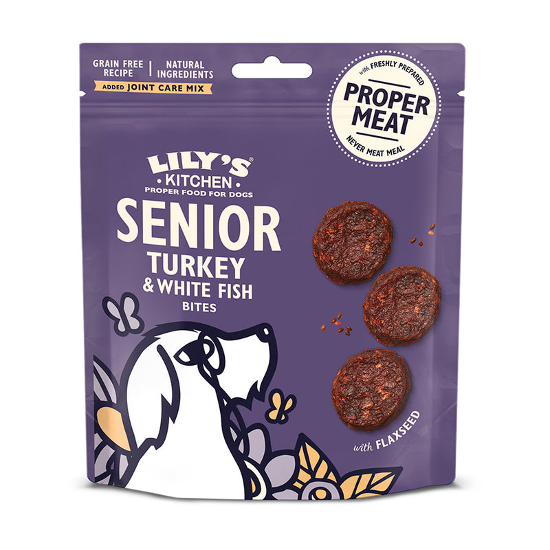 Lily's Kitchen Senior Turkey with White Fish Dog Treats 70g