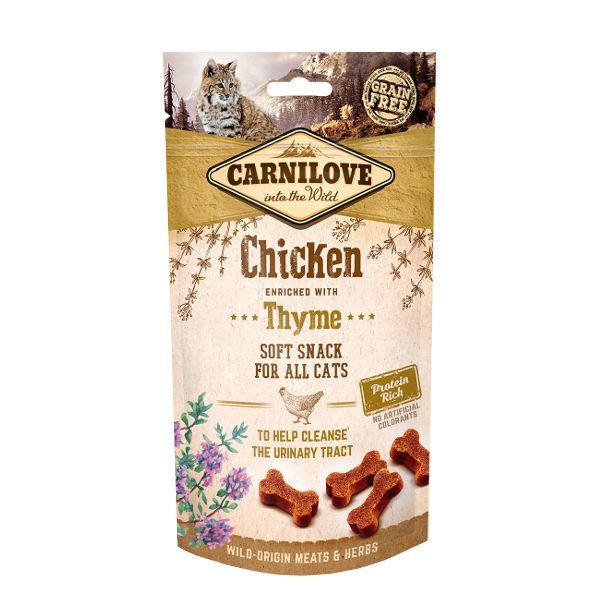 Carnilove Chicken with Thyme Soft Cat Snacks 50g