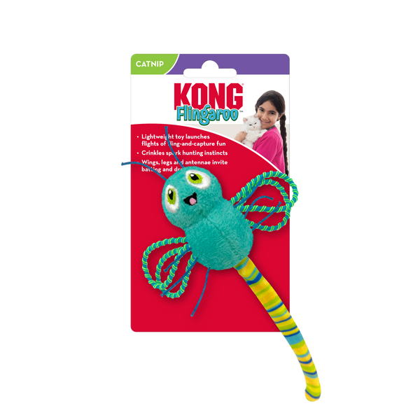 KONG Flingaroo Dragonfly Cat Toy