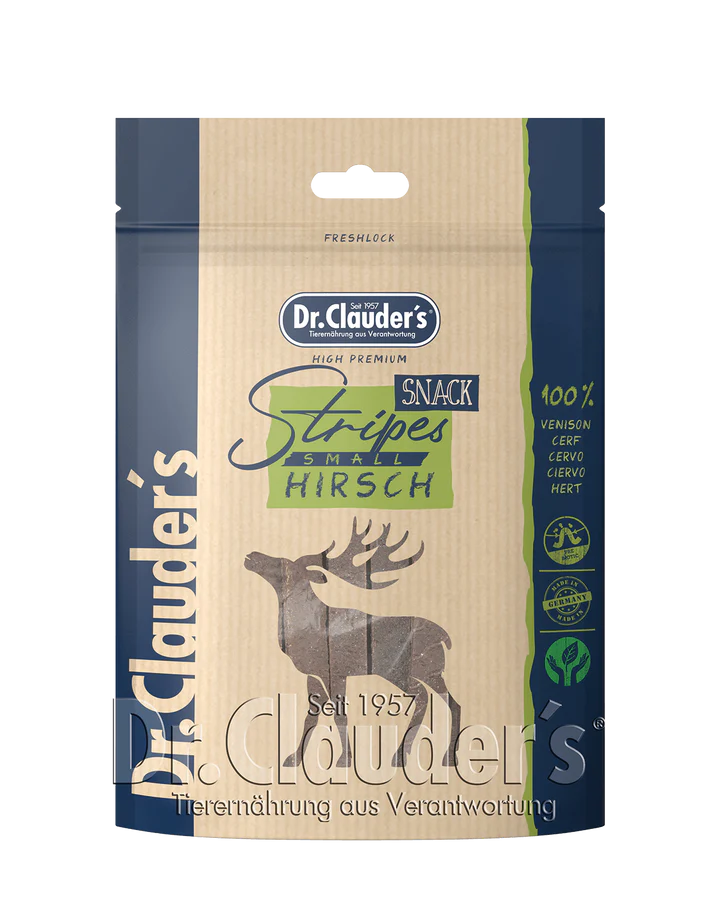 Dr Clauder's Venison Fillet Strips 80g