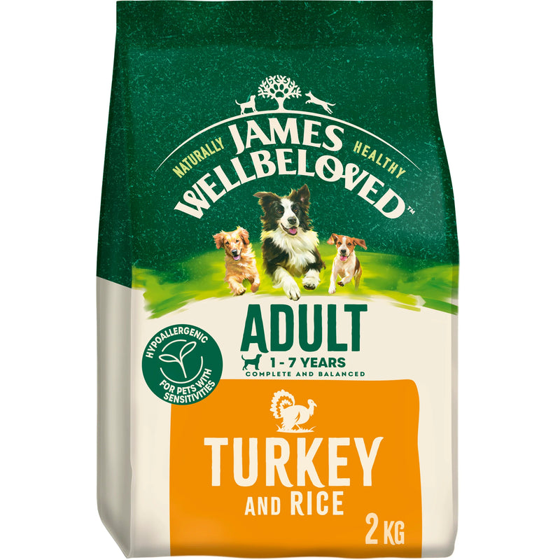 James Wellbeloved Complete Dry Adult Dog Food Turkey and Rice