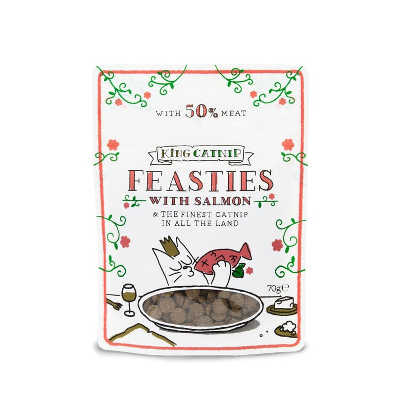 King Catnip Feasties Salmon Cat Treats 70g