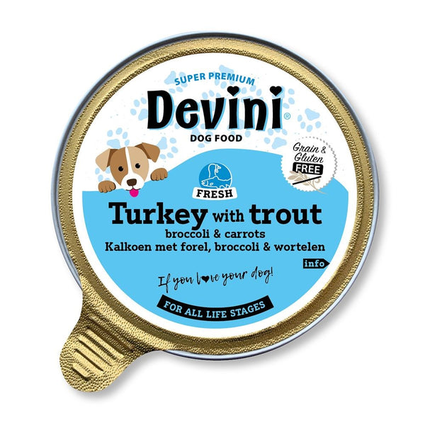 Devini Turkey & Trout Wet Dog Food 85g