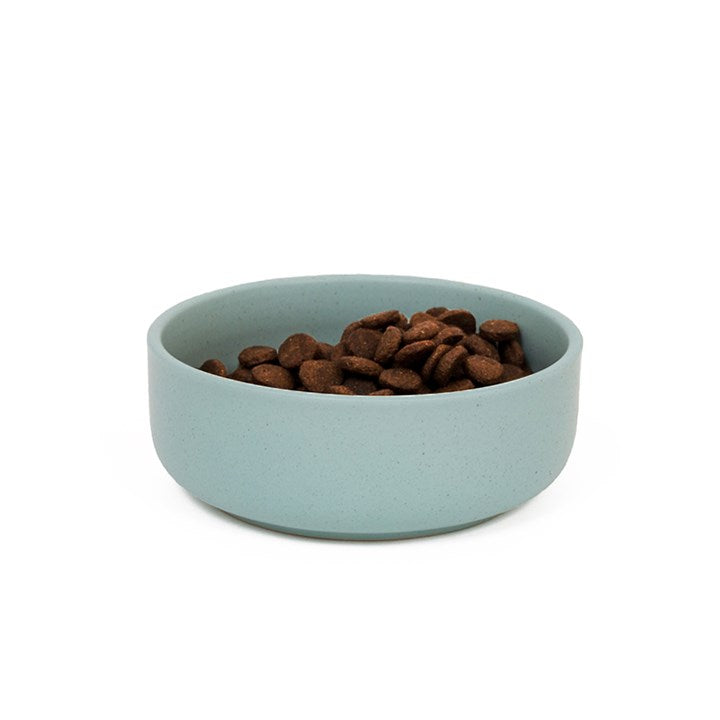 Great & Small Penrose Teal Stoneware Dog Bowl