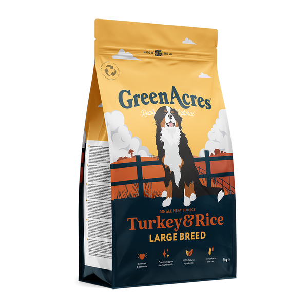 GreenAcres Turkey & Rice Large Breed Dry Dog Food