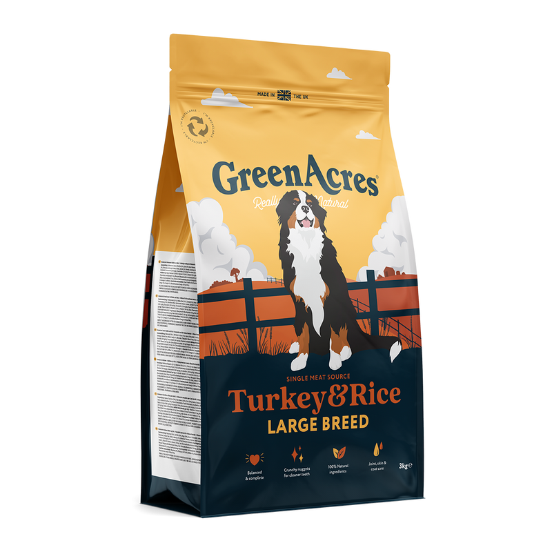 GreenAcres Turkey & Rice Large Breed Dry Dog Food