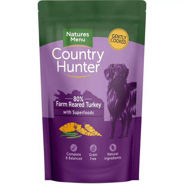 Natures Menu Country Hunter Turkey Pouches 6x150g