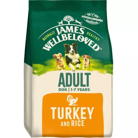 James Wellbeloved Complete Dry Adult Dog Food Turkey and Rice