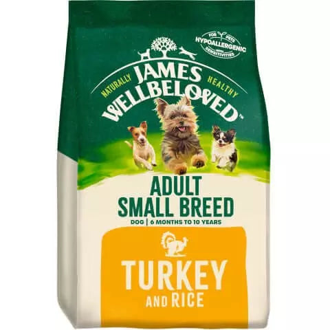 James Wellbeloved Adult Small Breed Dog Food Turkey and Rice