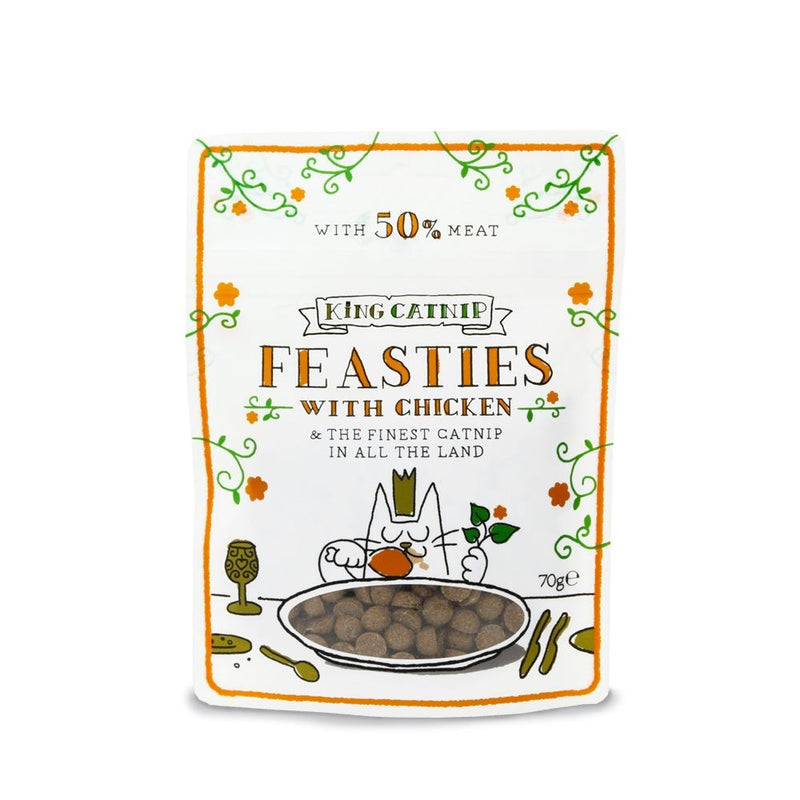 King Catnip Feasties Chicken Cat Treats 70g