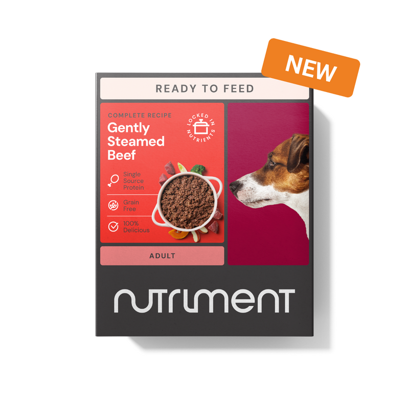 Nutriment - Gently Steamed Beef Dog Food 395g