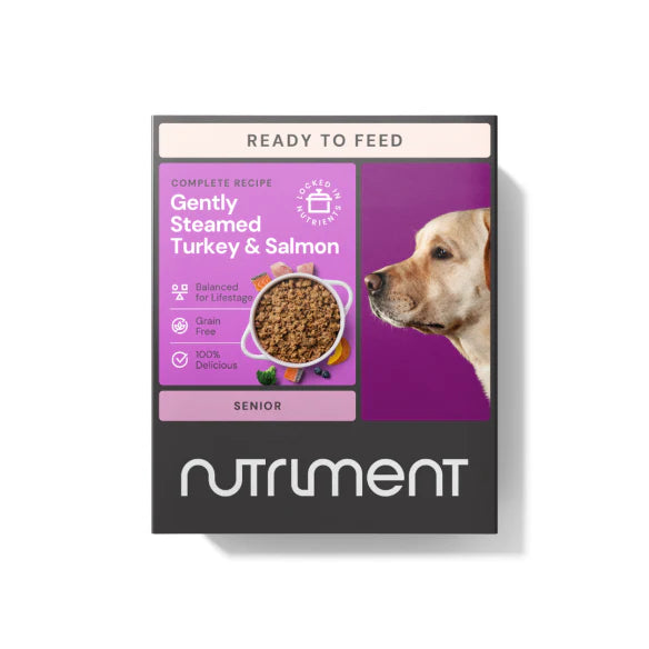 Nutriment - Gently Steamed Turkey & Salmon Senior Dog Food 395g